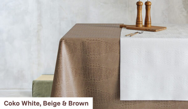 Coko White, Beige & Brown