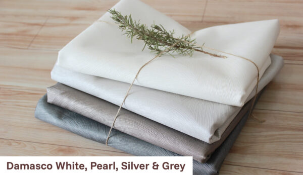 Damasco White, Pearl, Silver & Grey