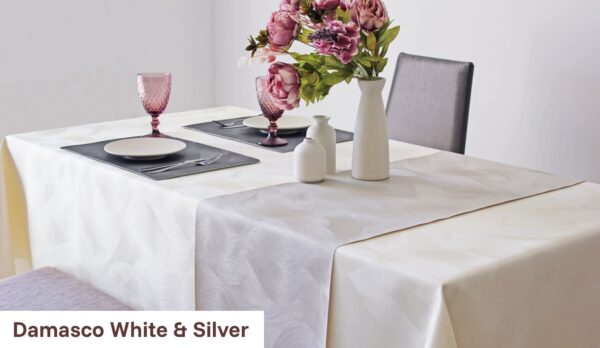 Damasco White & Silver