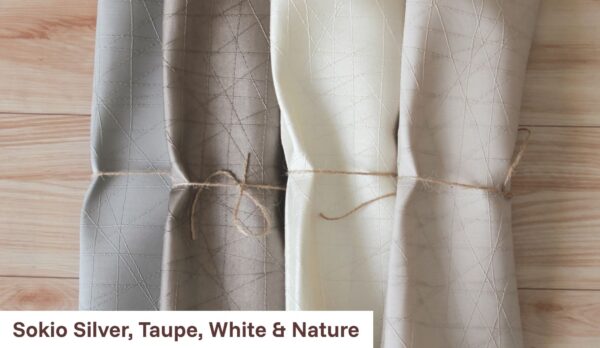 Sokio Silver, Taupe, White & Nature